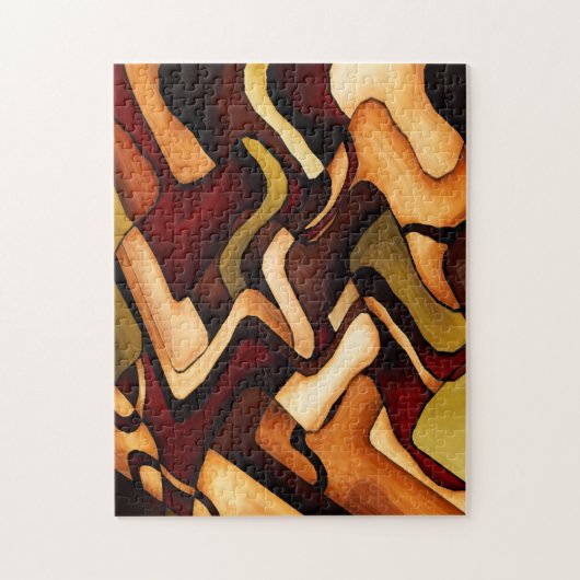 Earth Weave Fine Abstrakt Digital Puzzle (Vertikal)