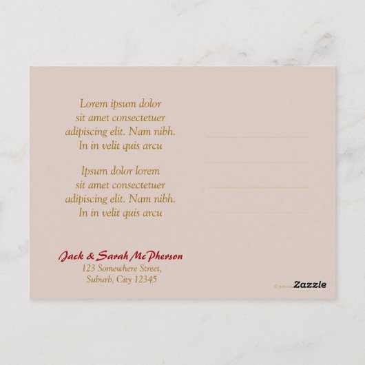 Earth Weave Shine Danke an die Postkarte (Rückseite)