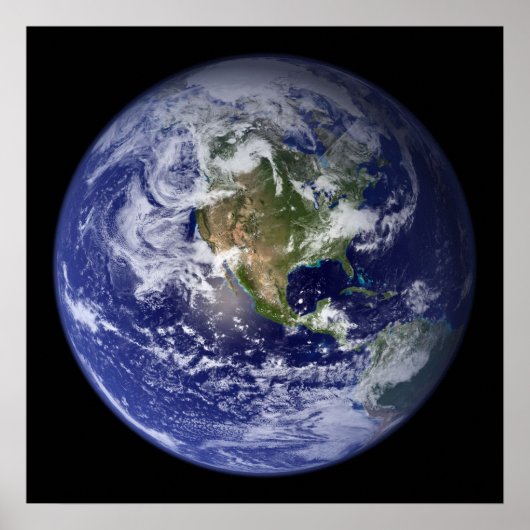 Earth Western Hemisphäre-Poster Poster (Vorne)
