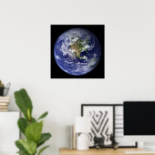 Earth Western Hemisphäre-Poster Poster (Heimbüro)