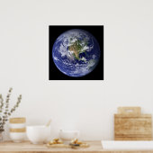 Earth Western Hemisphäre-Poster Poster (Küche)