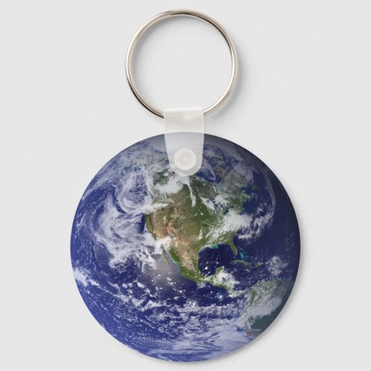 Earth Western Hemisphäre Schlüsselanhänger (Vorderseite)