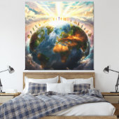 *~* Earth World Light Unity AP70 Good Leinwanddruck (Insitu (Schlafzimmer))