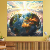 *~* Earth World Light Unity AP70 Good Leinwanddruck (Insitu (Wohnzimmer))