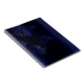 Earth World Map City Lights am Night Satellite Notizblock (Rechte Seite)