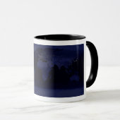 Earth World Map City Lights am Night Satellite Tasse (VorderseiteRechts)
