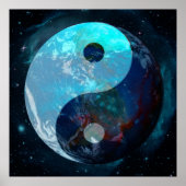 Earth Yin Yang Poster (Vorne)