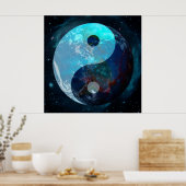 Earth Yin Yang Poster (Küche)