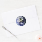 Earth Yin ・ Yang Runder Aufkleber (Umschlag)