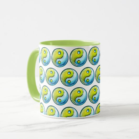 Earth Yin-Yang Tasse (Vorderseite Links)