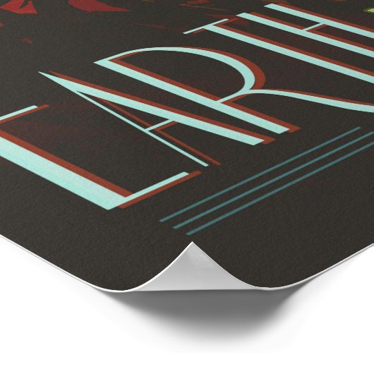 EARTH Your Oase in Space NASA Visionen of Future Poster (Ecke)