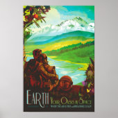 EARTH Your Oase in Space NASA Visionen of Future Poster (Vorne)