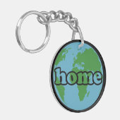 Earth Zuhause Schlüsselanhänger (Vorderseite links)