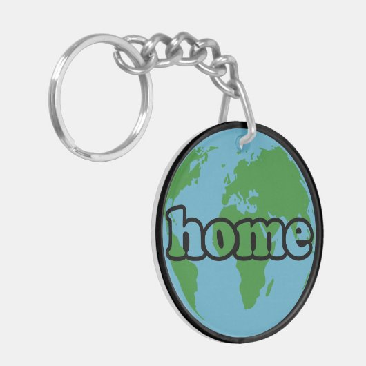 Earth Zuhause Schlüsselanhänger (Vorderseite links)
