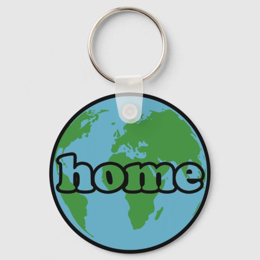 Earth Zuhause Schlüsselanhänger (Rückseite)