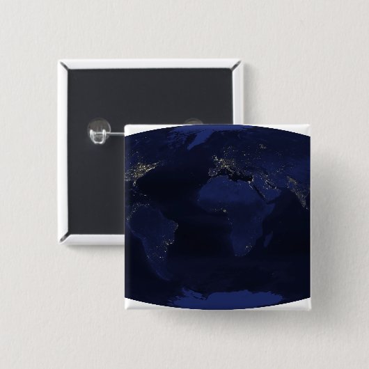 EarthÃ, Âs vom Menschen erzeugte Nachtlichter Button (Vorne & Hinten)