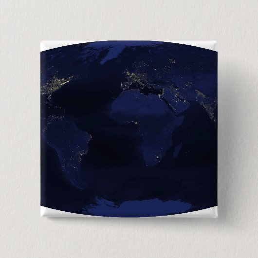 EarthÃ, Âs vom Menschen erzeugte Nachtlichter Button (Vorderseite)