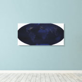 EarthÃ, Âs vom Menschen erzeugte Nachtlichter Leinwanddruck (Insitu (Holzboden))