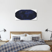 EarthÃ, Âs vom Menschen erzeugte Nachtlichter Leinwanddruck (Insitu (Schlafzimmer))
