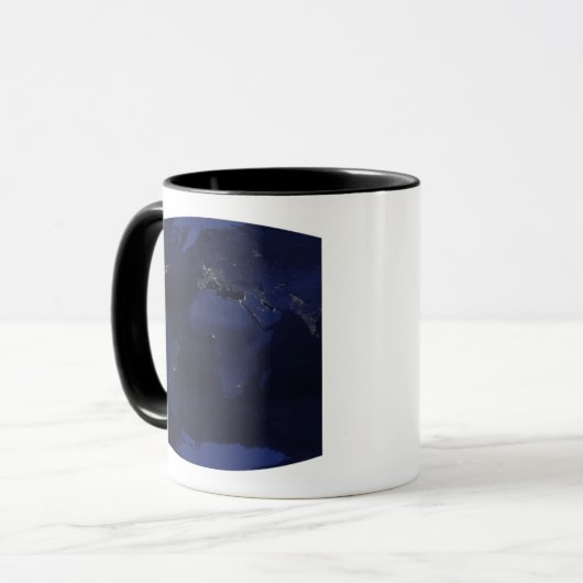 EarthÃ, Âs vom Menschen erzeugte Nachtlichter Tasse (Vorderseite Links)
