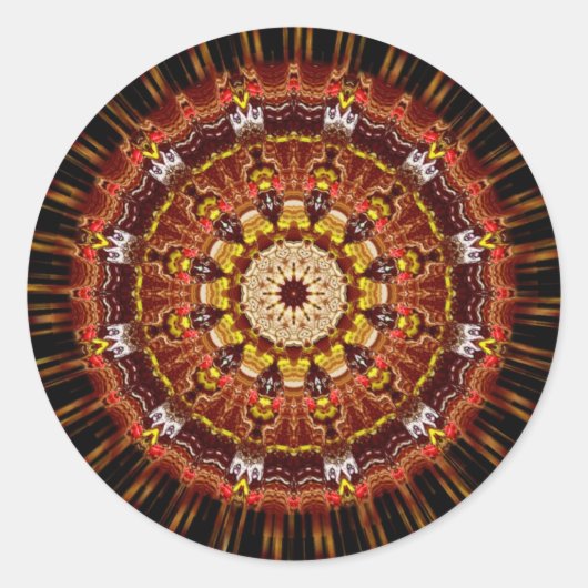 EarthBurst-Aufkleber Runder Aufkleber (Vorderseite)