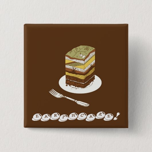 EARTHCAKE! BUTTON (Vorderseite)