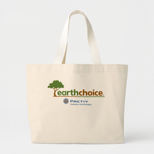 EarthChoice Taschen-Tasche Jumbo Stoffbeutel (Vorne)