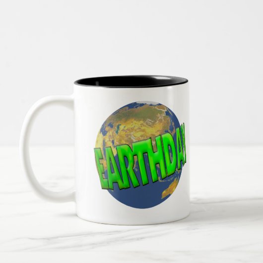 Earthday T-Shirts und Geschenke Zweifarbige Tasse (Links)