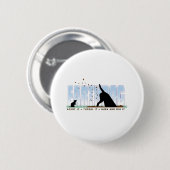 Earthdog Farbentwurf Button (Vorne & Hinten)