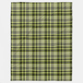 Earthen Green Kariert Fleece Blanket, 30"x40" (Vorderseite)
