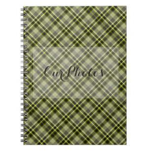 Earthen Green Kariert Foto Notebook (80 Seiten B&W Notizblock