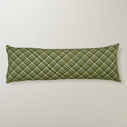 Earthen Green Kariert Polyester Body Pillow 20 x 5 Seitenschläferkissen (Rückseite)