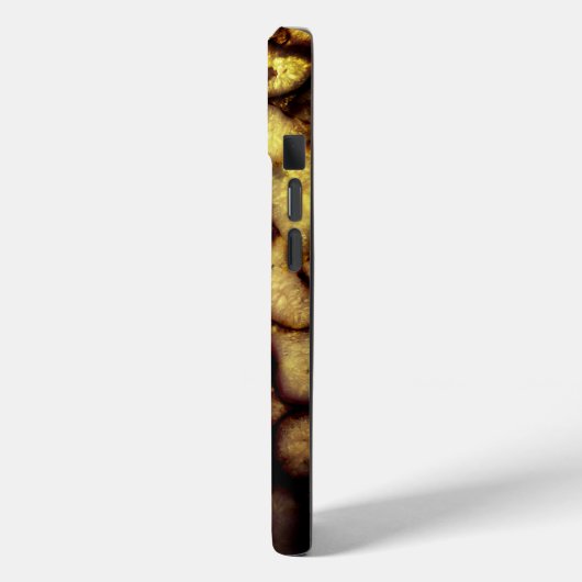 Earthen Green Quarz Agates Monogramm Case-Mate iPhone Hülle (Rückseite / Links)