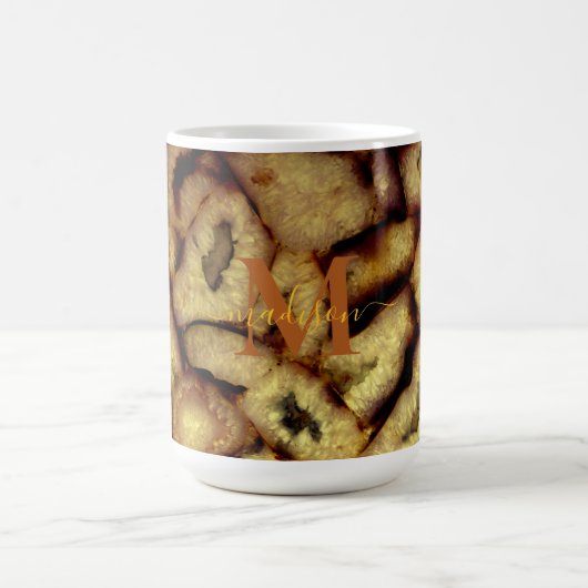 Earthen Green Quarz Agates Monogramm Verwandlungstasse (Zentrum)