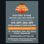 Earthen Pot Design, Potterie Store, Potter-Werbung Flyer<br><div class="desc">Pot Design,  Potterie Store,  Potter Werbung Flyer vom Business Card Store.</div>
