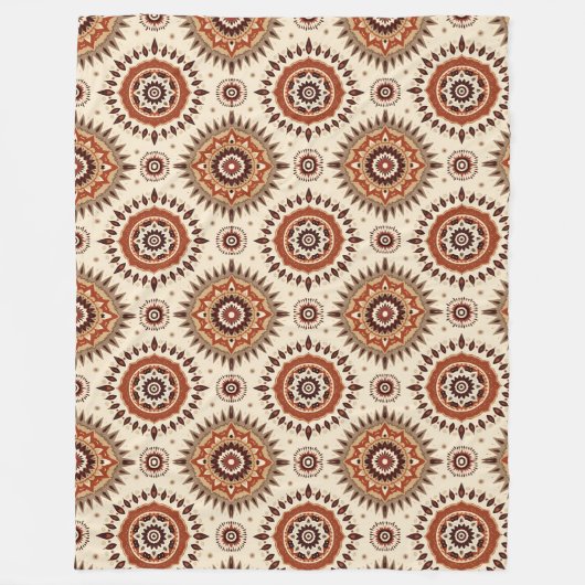 Earthen Radiance Mandala Fleecedecke (Vorderseite)