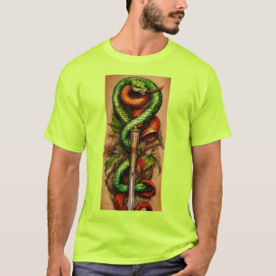"Earthen Serpent Symphony T-Shirt" T-Shirt