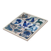 Earthen Ware Tiere blau weiß | KERAMIK Fliese (Seite)