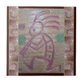 Earthenware Kokopelli Fliese (Vorderseite)