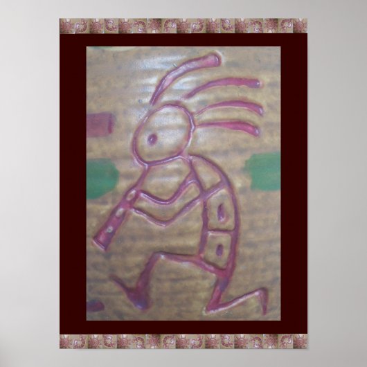 Earthenware Kokopelli Poster (Vorne)