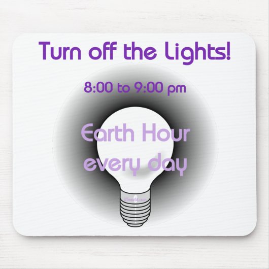 EarthHour4 Mousepad (Vorne)