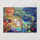 "Earthly Delights", original Aquarellmalerei Postkarte (Vorderseite)