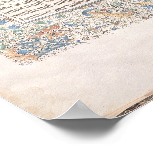 Earthly Paradise, a Book on Seven Ages of World Poster (Ecke)