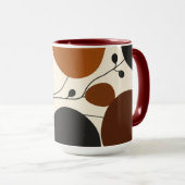 Earthly Silhouette Abstract Minimalist Tasse (VorderseiteRechts)