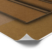 Earthly Vortex: Modern 3D Minimalist Boho Art Poster (Ecke)