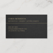 Earthmoving Services Professional Visitenkarte (Rückseite)