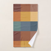 EARTHONENSTREIFEN UND GEOMETRISCHE PATTER BADHANDTUCH SET (Handtuch)