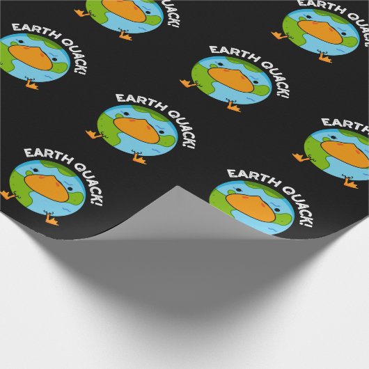Earthquack Funny Earthquake Pub Dark BG Geschenkpapier (Ecke)