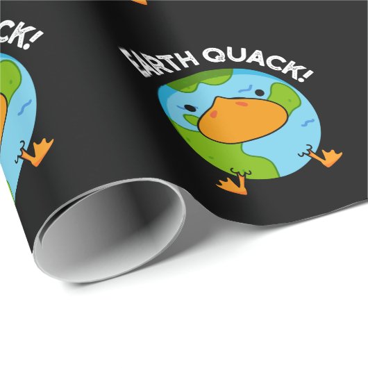 Earthquack Funny Earthquake Pub Dark BG Geschenkpapier (Rolleneckpunkt)