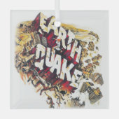EARTHQUAKE Glasdekoration Ornament Aus Glas (Vorderseite)